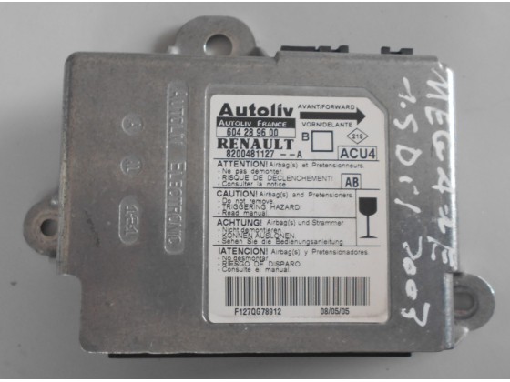 Centralina Airbag Renault Megane 1.5DCI 2003 ca197